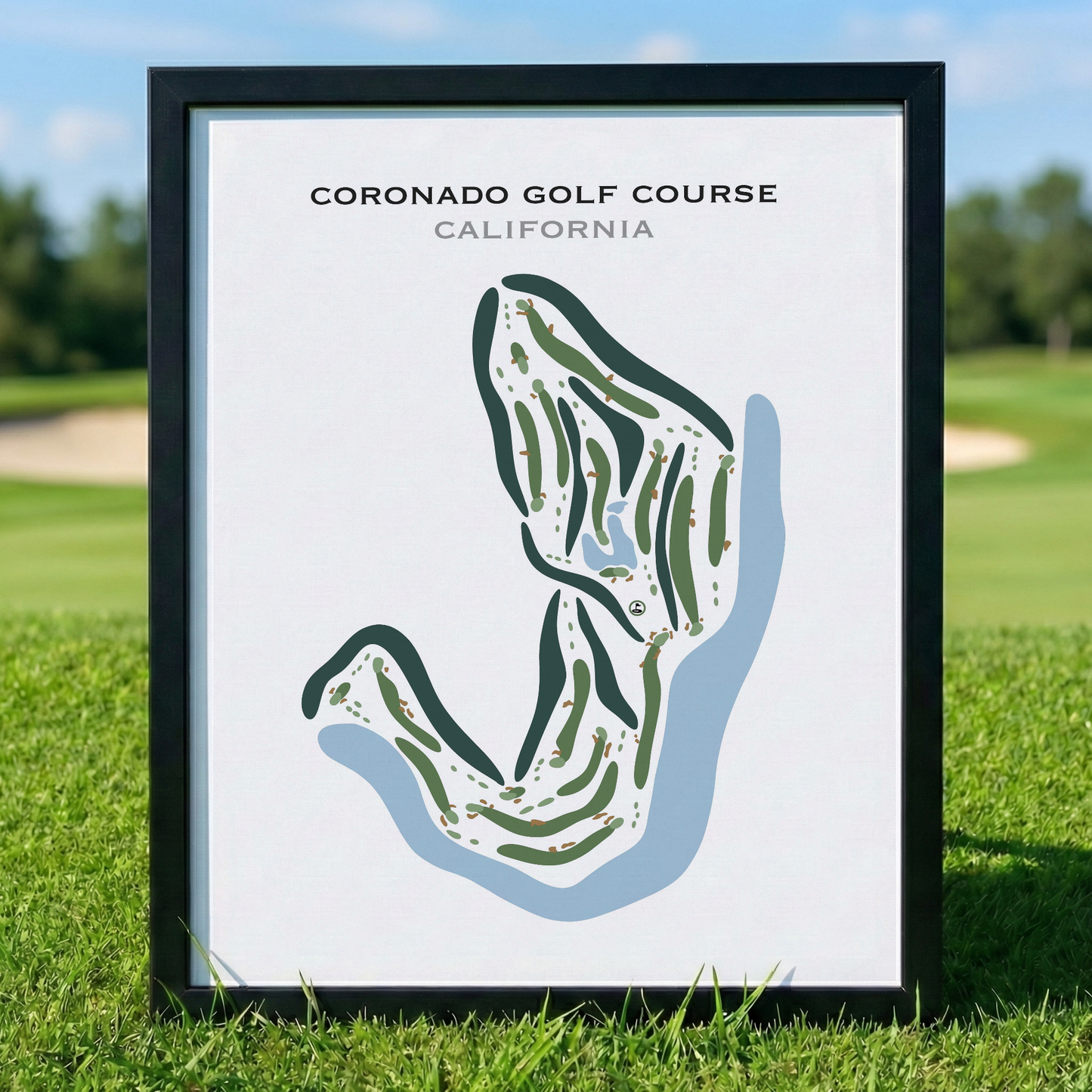 Coronado Golf Course, California - Printed Golf Courses
