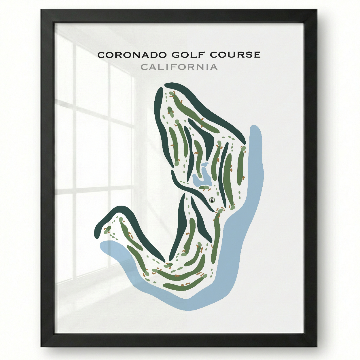 Coronado Golf Course, California - Printed Golf Courses