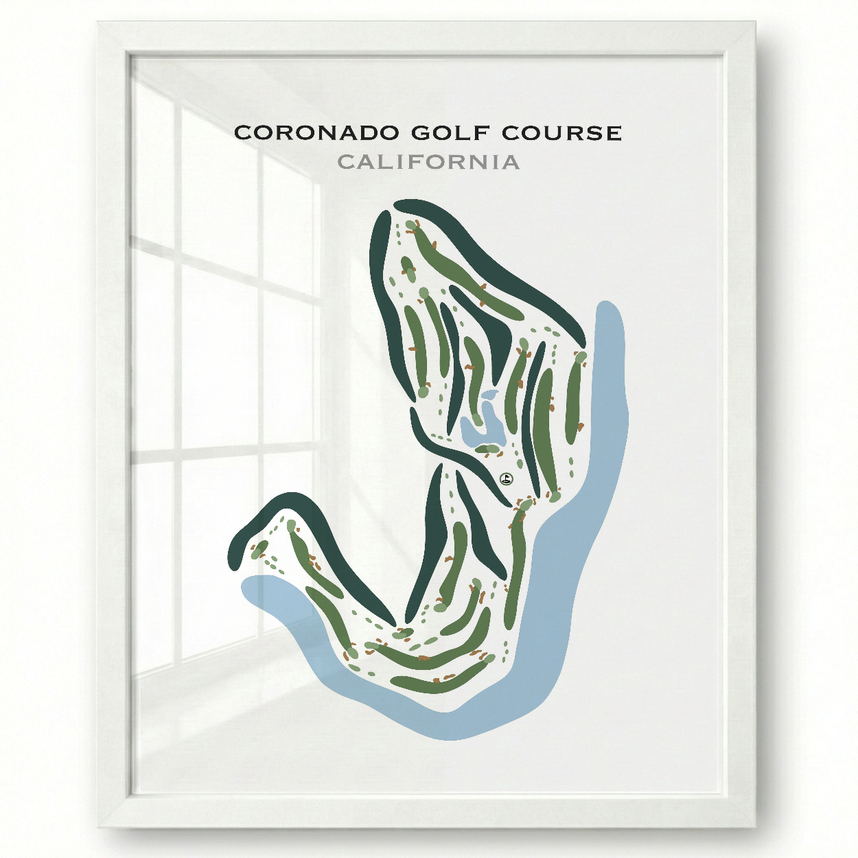 Coronado Golf Course, California - Printed Golf Courses
