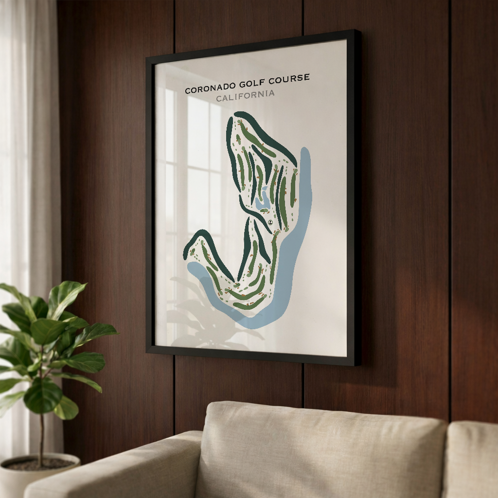 Coronado Golf Course, California - Printed Golf Courses