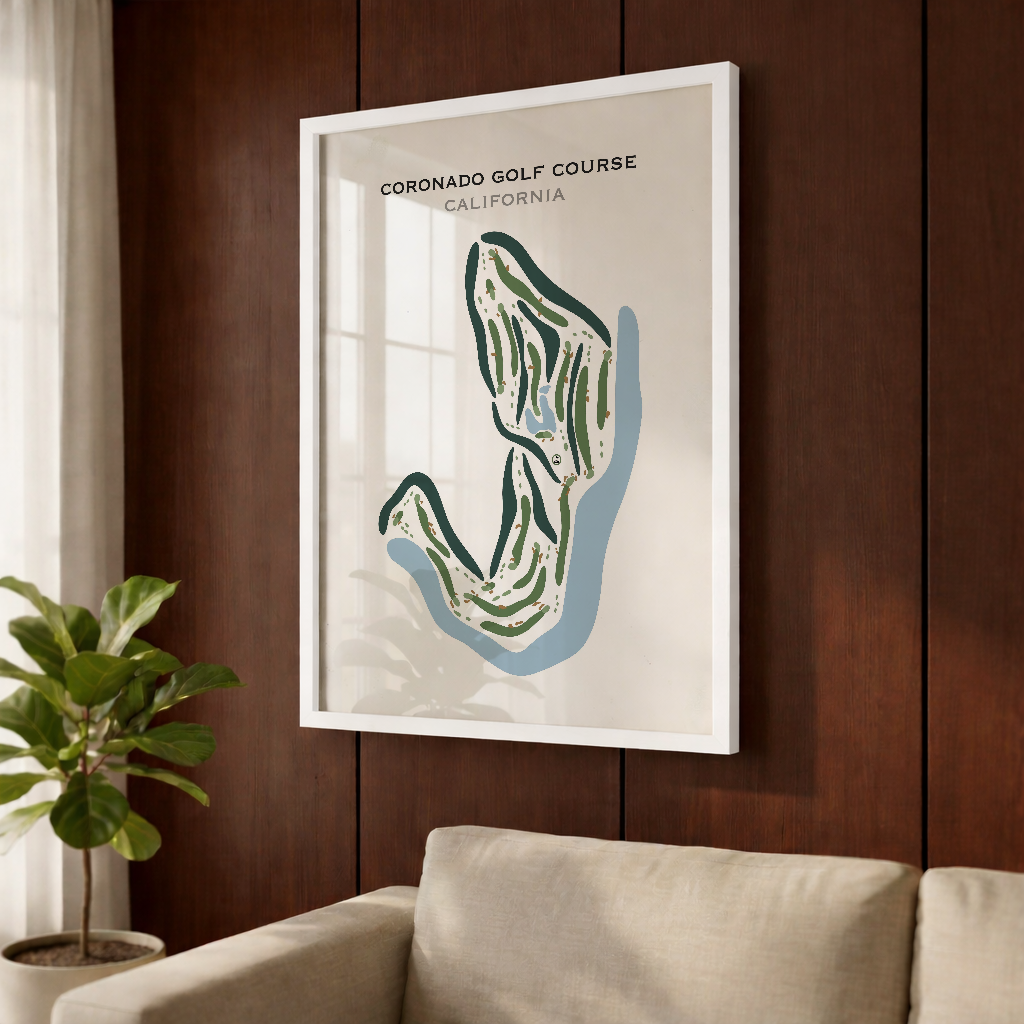 Coronado Golf Course, California - Printed Golf Courses
