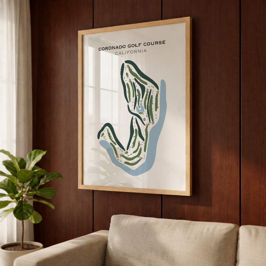 Coronado Golf Course, California - Printed Golf Courses
