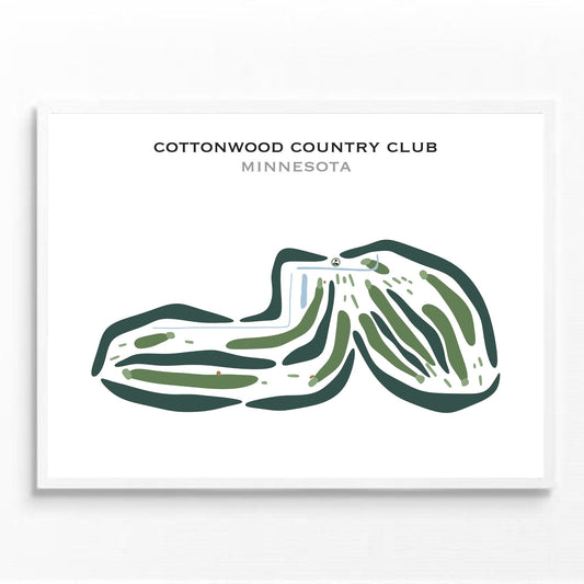 Cottonwood Country Club, Minnesota - Printed Golf Courses