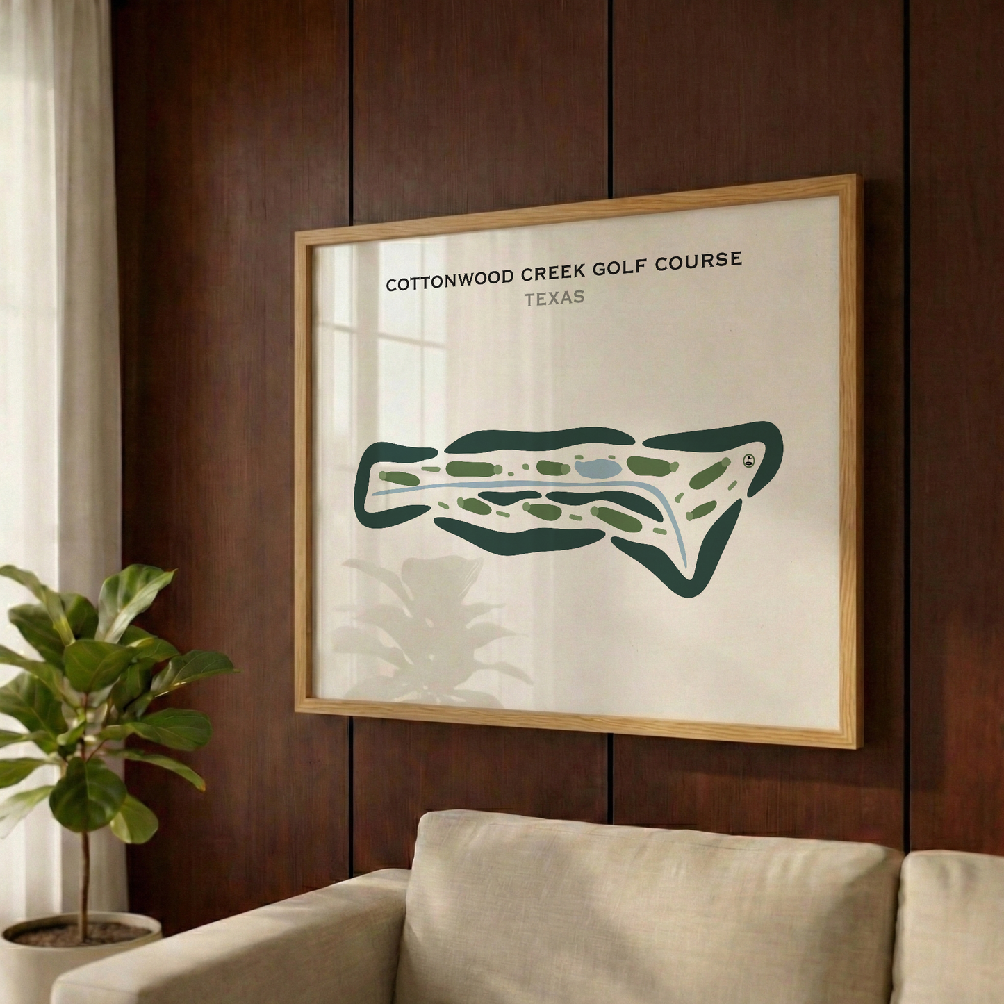 Cottonwood Creek Golf Course, Texas - Printed Golf Courses