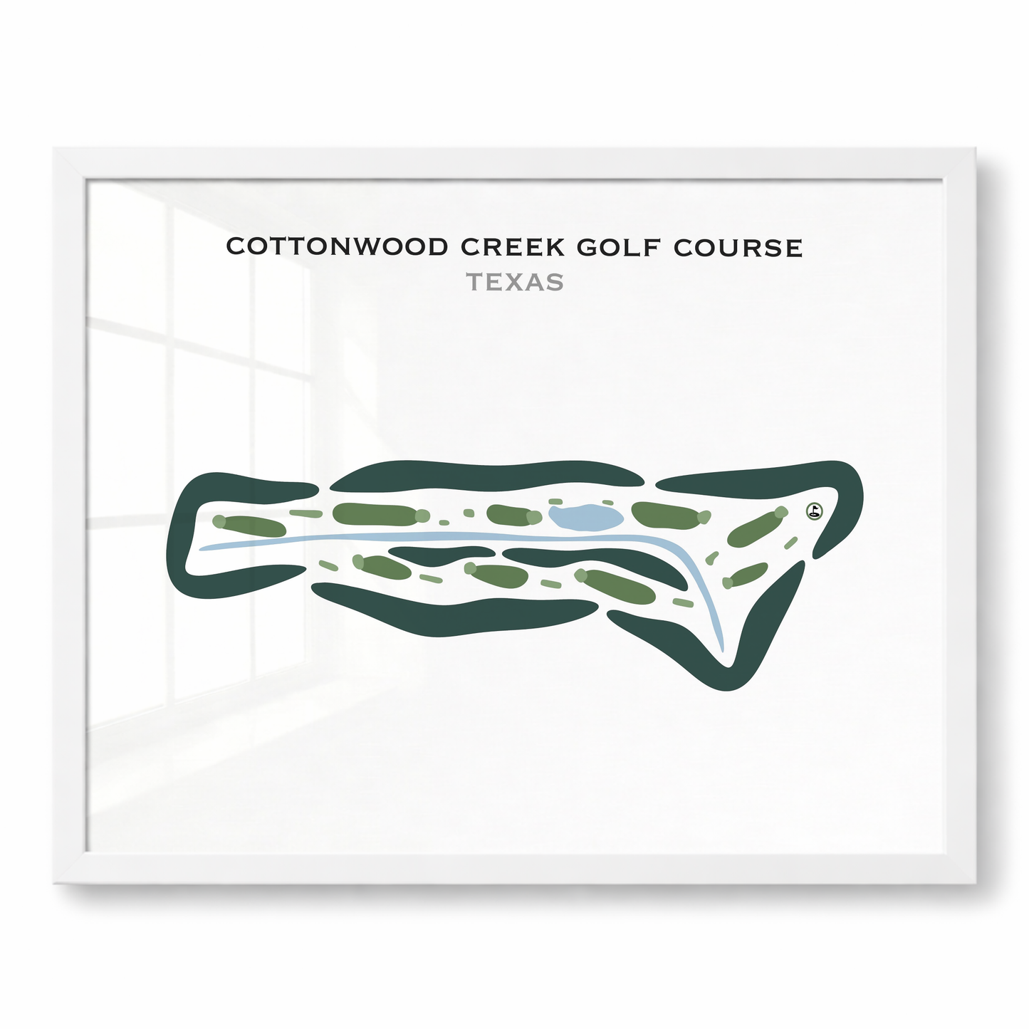 Cottonwood Creek Golf Course, Texas - Printed Golf Courses