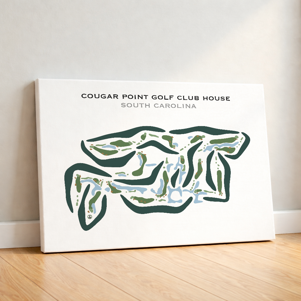 Cougar Point Golf Club House, South Carolina - Printed Golf Courses