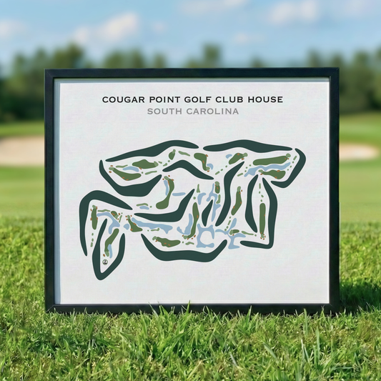 Cougar Point Golf Club House, South Carolina - Printed Golf Courses