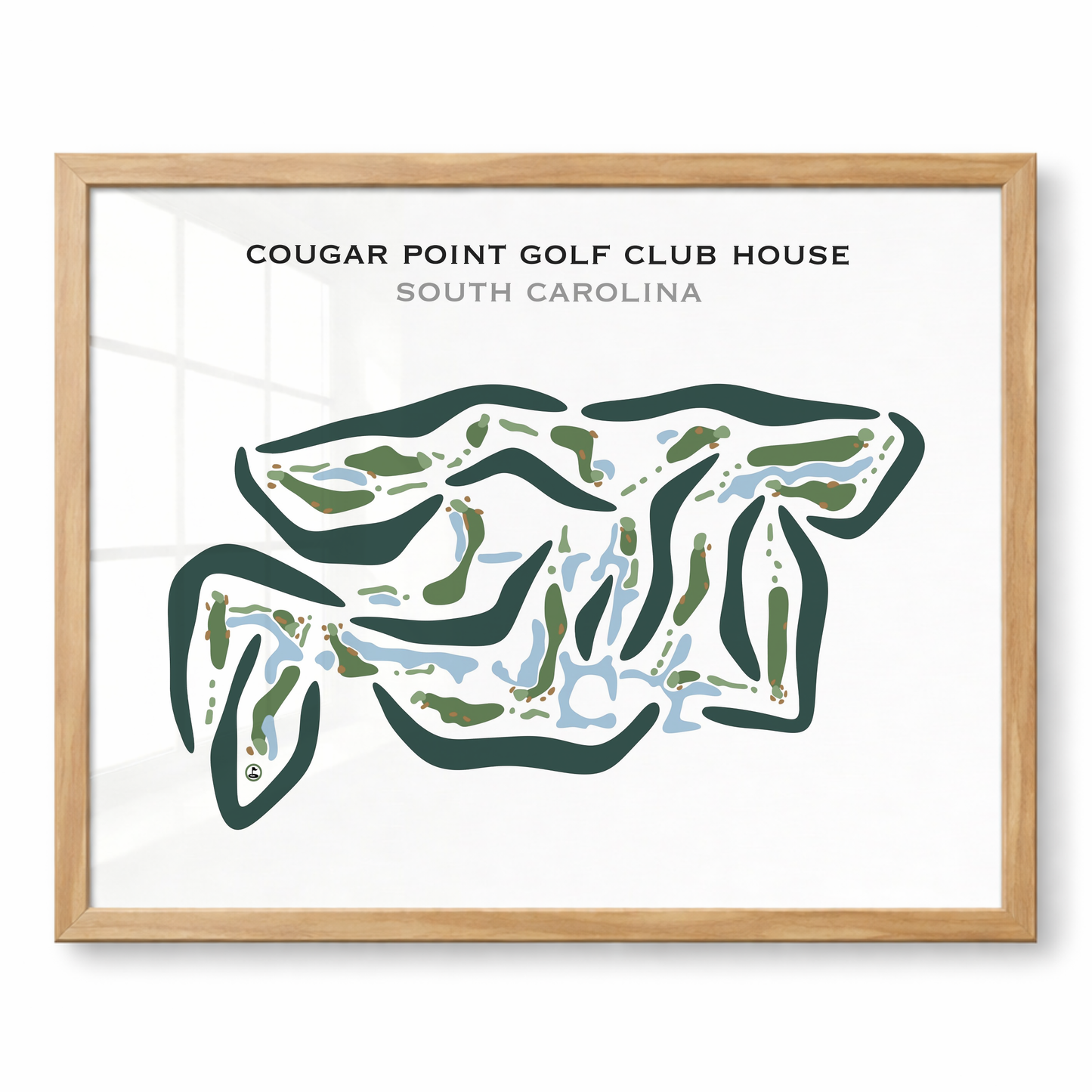 Cougar Point Golf Club House, South Carolina - Printed Golf Courses