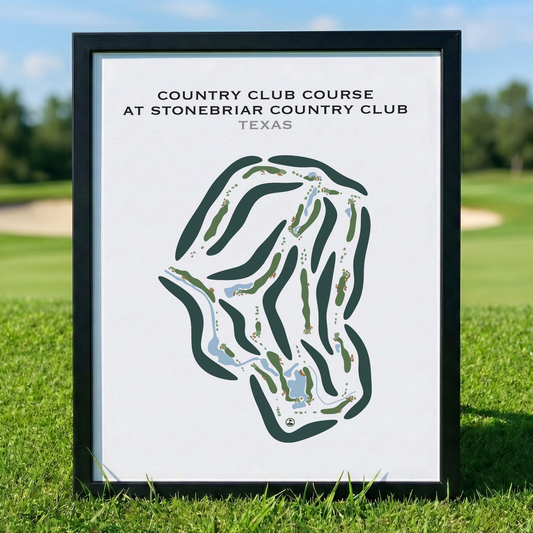 Country Club Course at Stonebriar Country Club, Texas - Printed Golf Courses