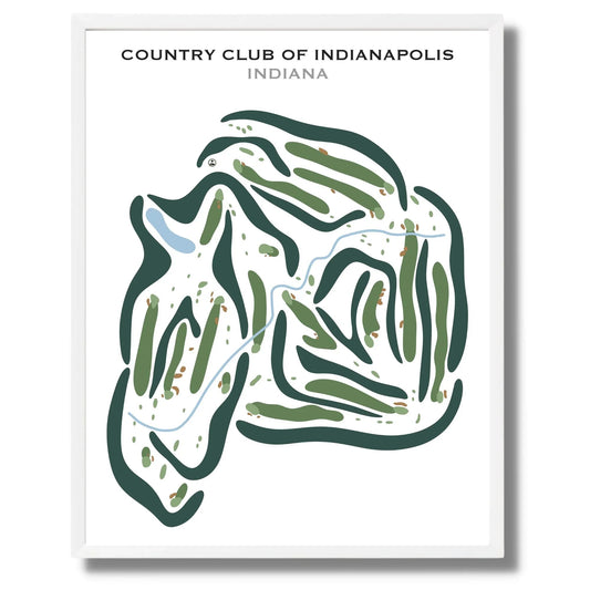 Country Club of Indianapolis, Indiana - Printed Golf Courses