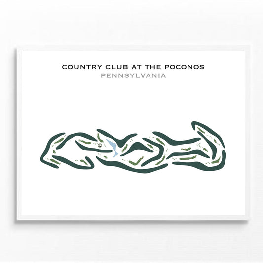 Country Club at the Poconos, Pennsylvania - Printed Golf Courses