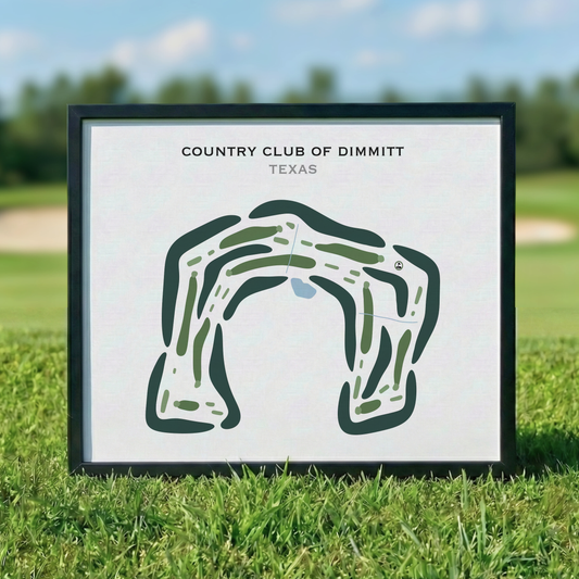 Country Club of Dimmitt, Texas - Printed Golf Courses
