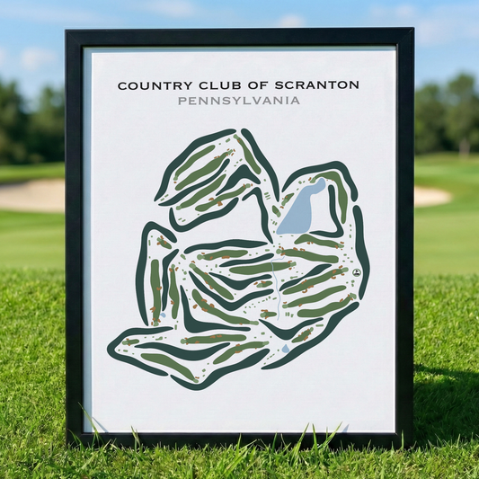 Country Club of Scranton, Pennsylvania - Printed Golf Courses