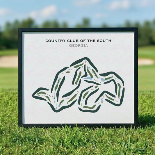Country Club of the South, Georgia - Printed Golf Courses