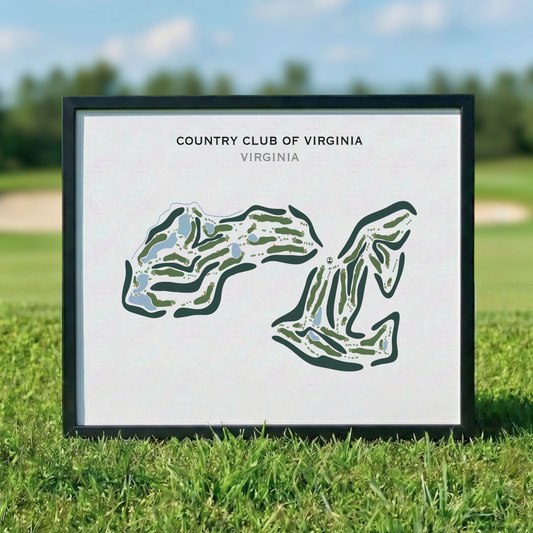 Country Club of Virginia, Virginia - Printed Golf Course