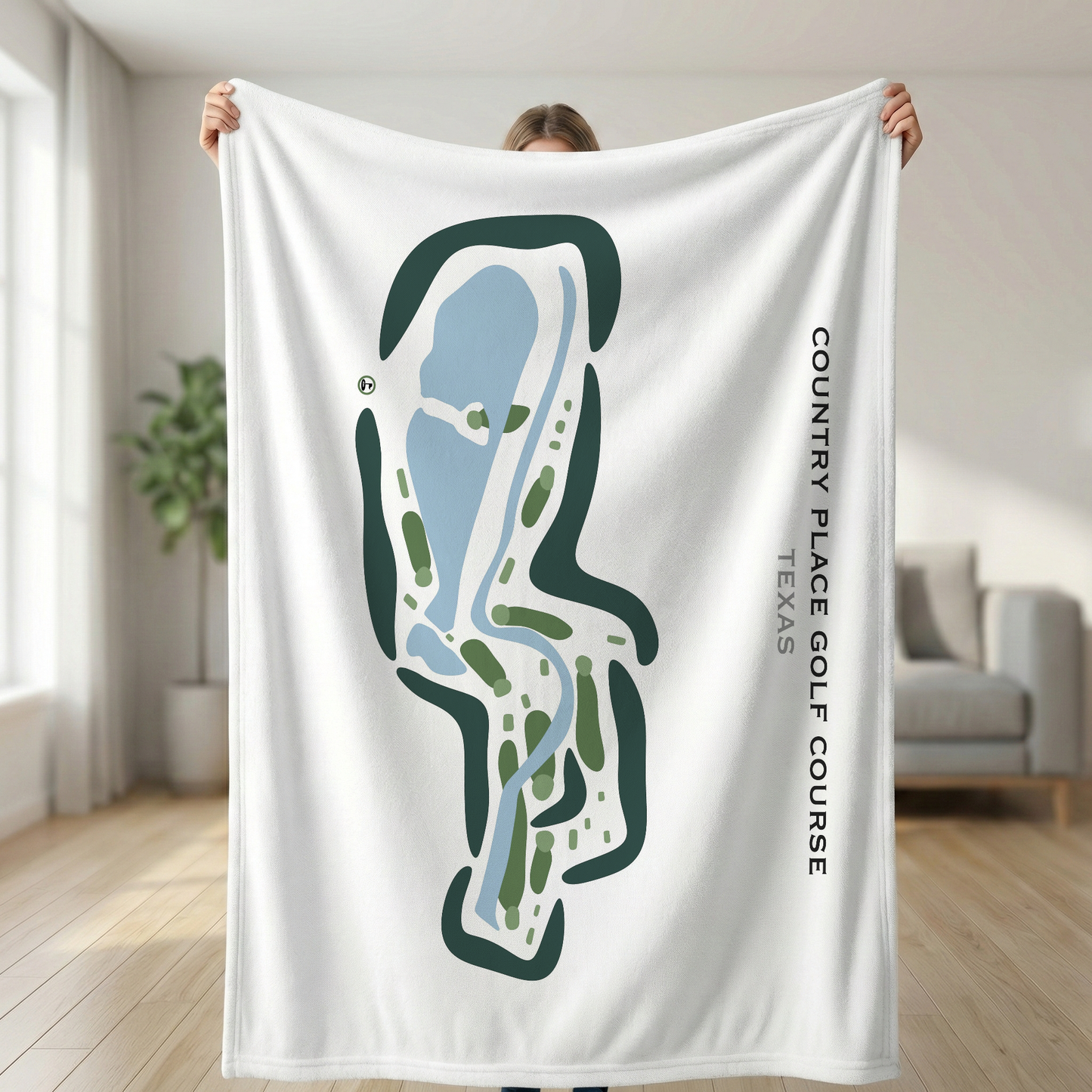 Country Place Golf Course, Texas - Printed Golf Courses