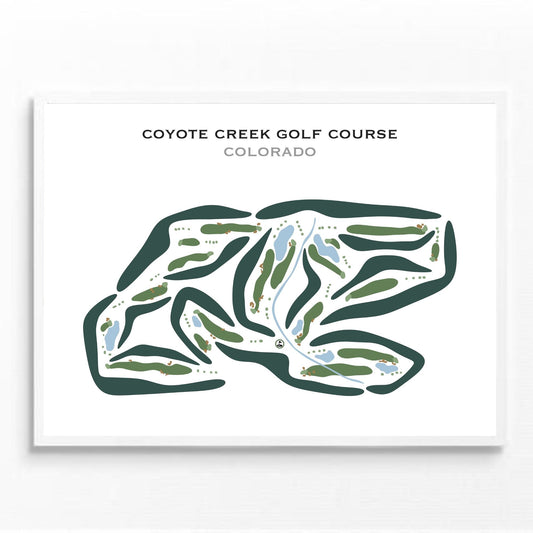 Coyote Creek Golf Course, Colorado - Printed Golf Courses