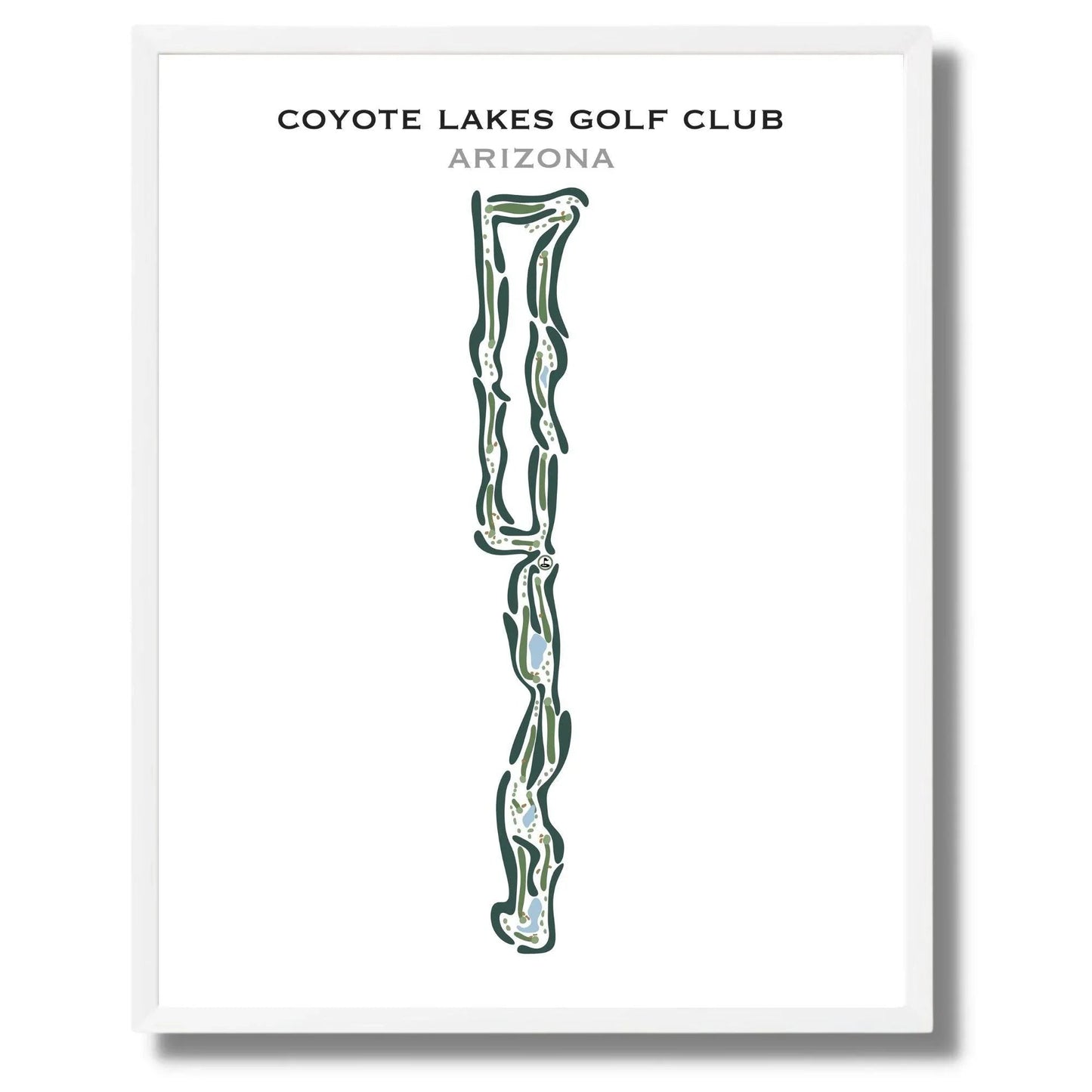 Coyote Lakes Golf Club, Arizona - Printed Golf Courses