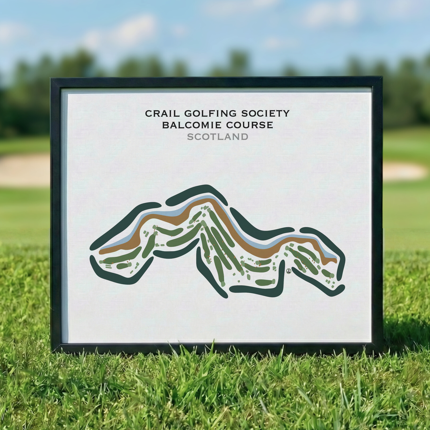 Crail Golfing Society Balcomie Course, Scotland - Printed Golf Courses