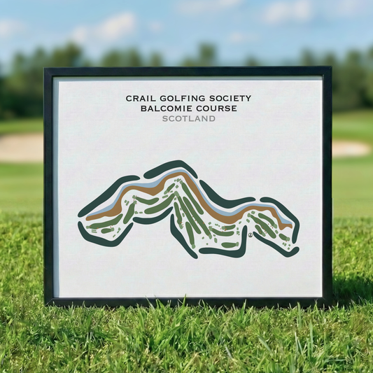 Crail Golfing Society Balcomie Course, Scotland - Printed Golf Courses