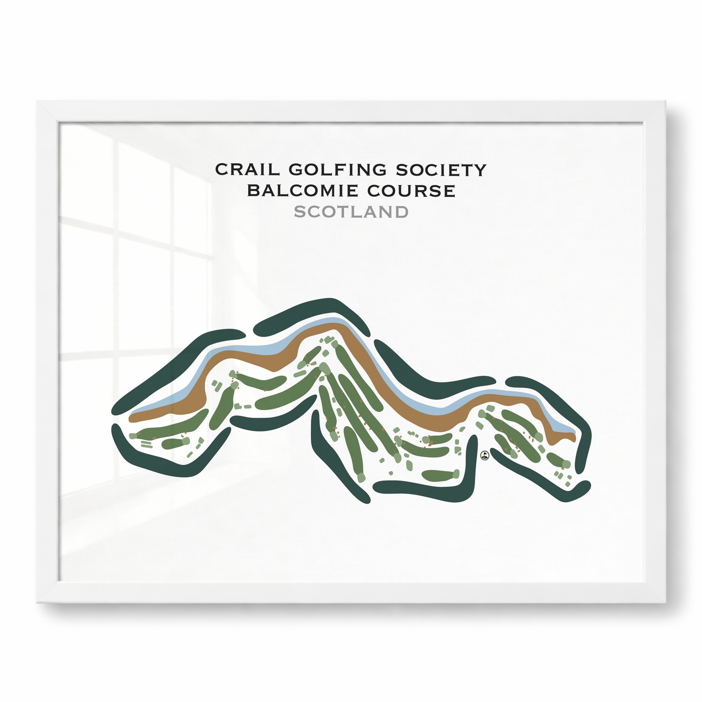 Crail Golfing Society Balcomie Course, Scotland - Printed Golf Courses