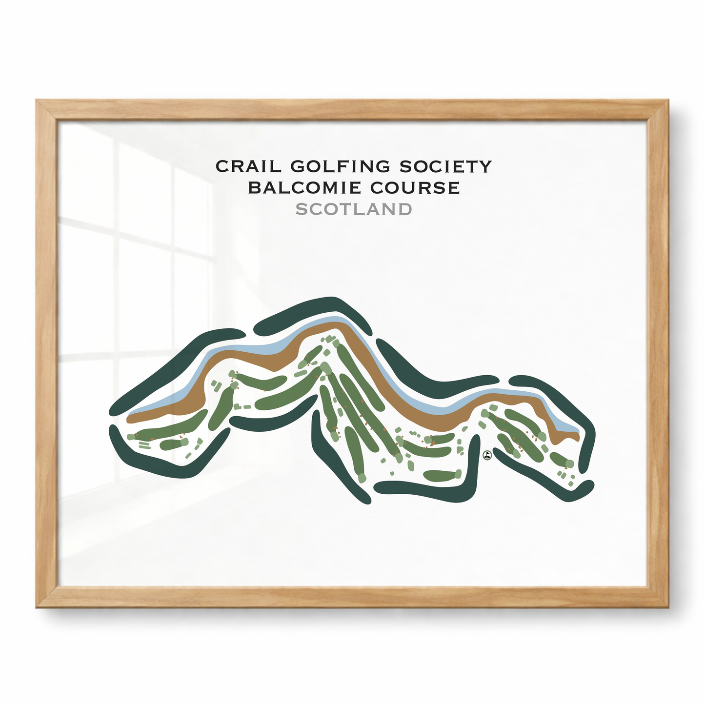 Crail Golfing Society Balcomie Course, Scotland - Printed Golf Courses
