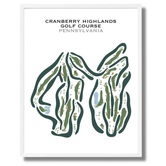 Cranberry Highlands Golf Course, Pennsylvania - Printed Golf Courses