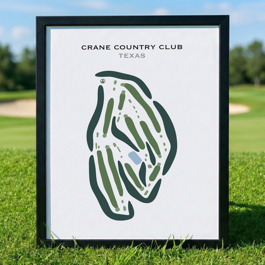 Crane Country Club, Texas - Printed Golf Courses