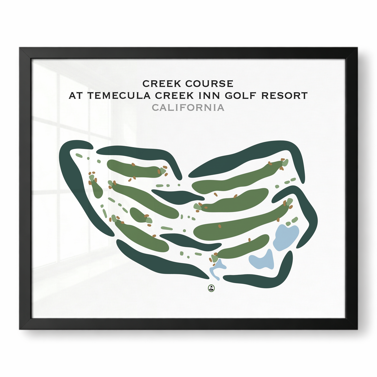 Creek Course at Temecula Creek Inn Golf Resort, California - Printed Golf Courses