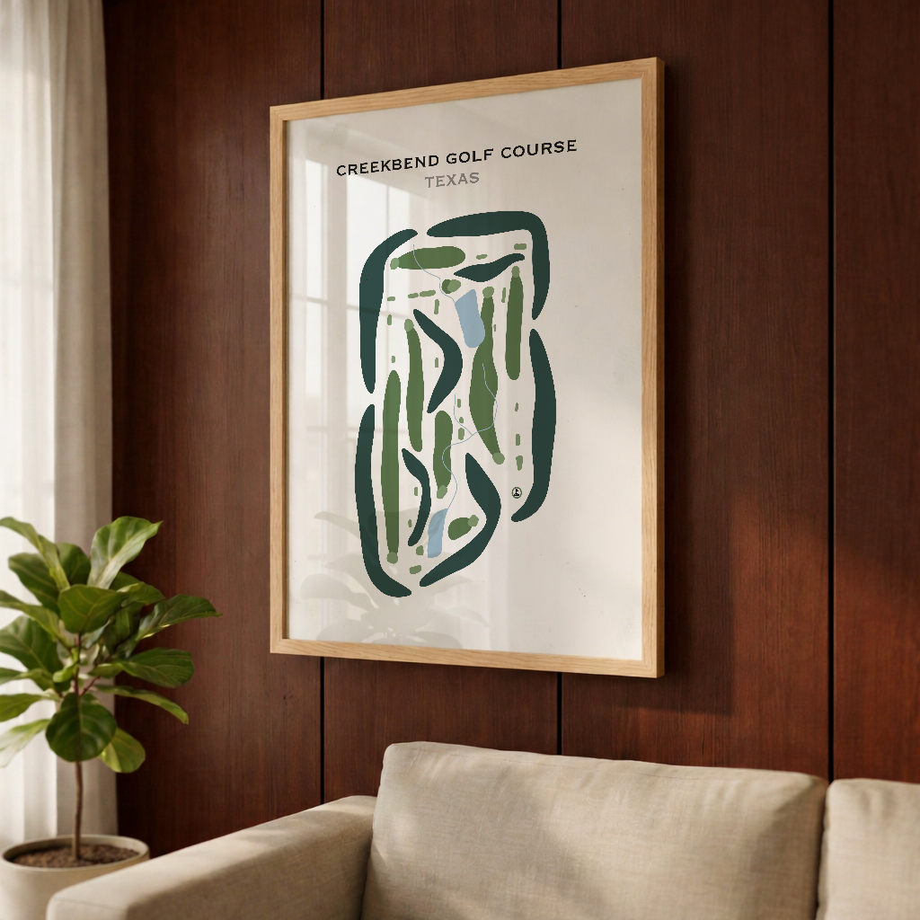 Creekbend Golf Course, Texas - Printed Golf Courses