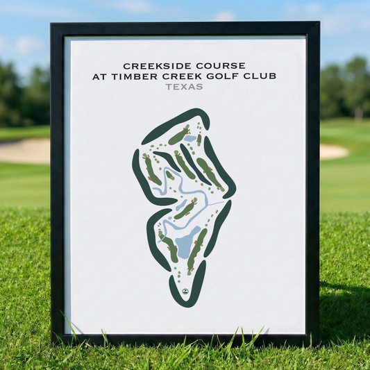 Creekside Course at Timber Creek Golf Club, Texas - Printed Golf Courses