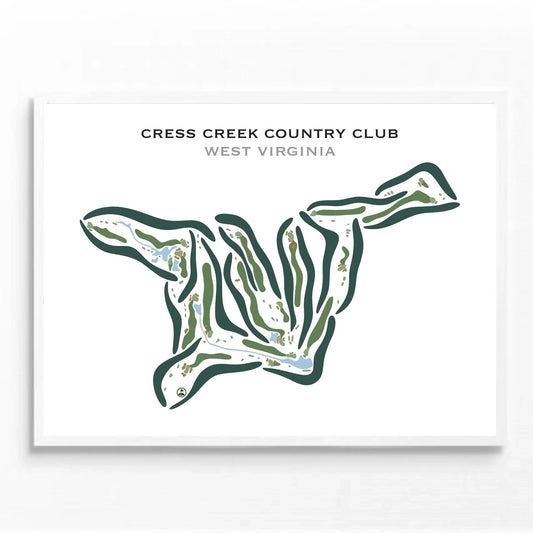 Cress Creek Country Club, West Virginia - Printed Golf Courses
