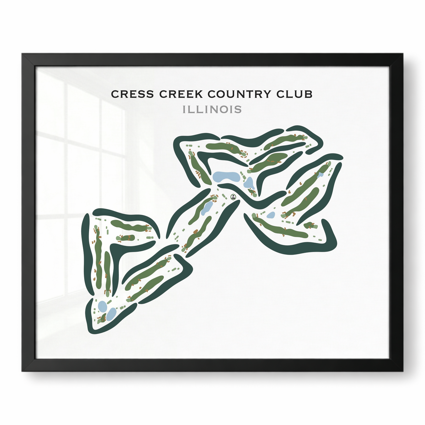 Cress Creek Country Club, Illinois - Printed Golf Courses