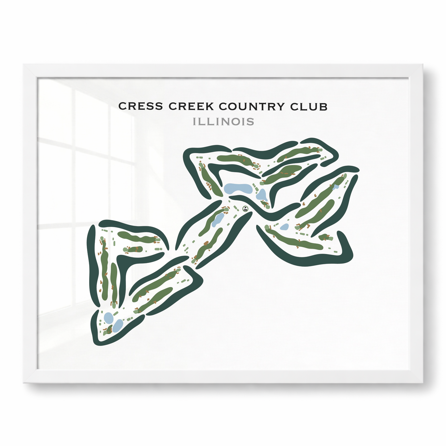 Cress Creek Country Club, Illinois - Printed Golf Courses