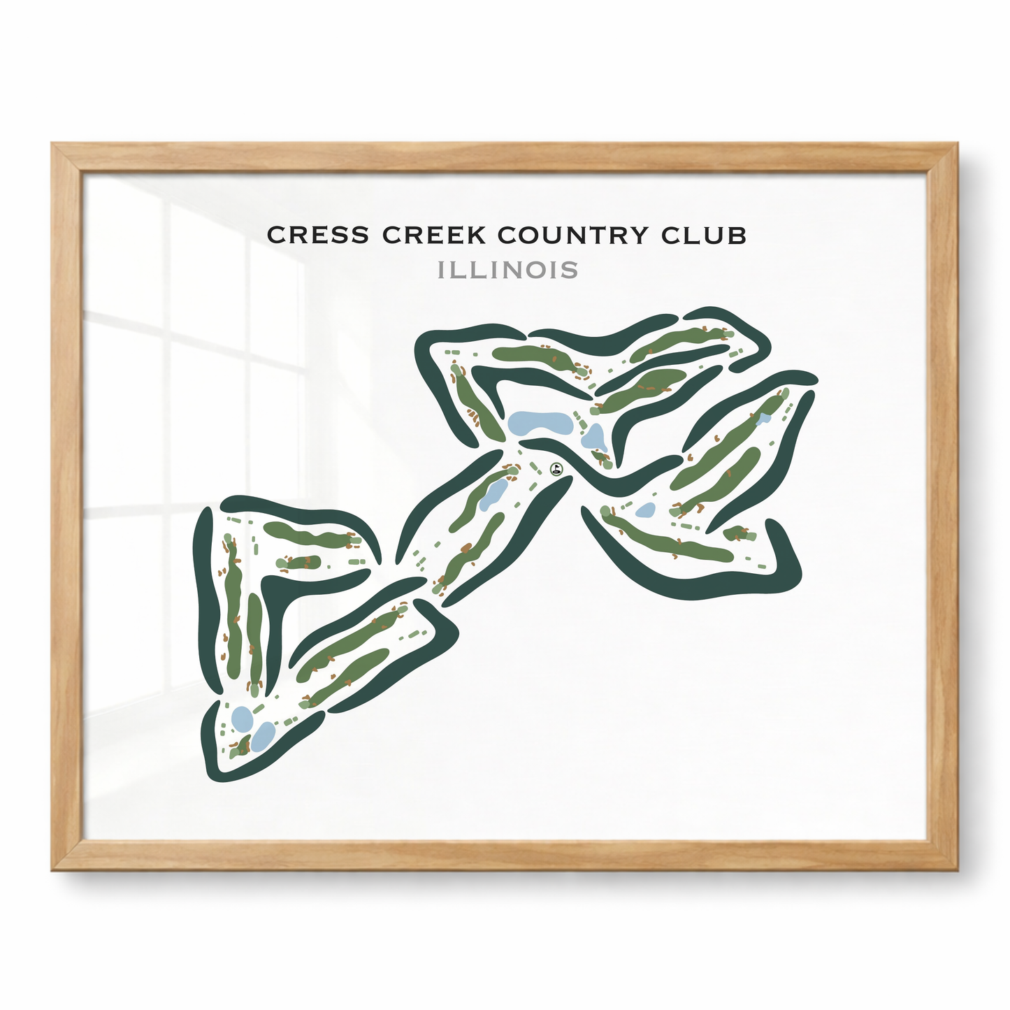Cress Creek Country Club, Illinois - Printed Golf Courses