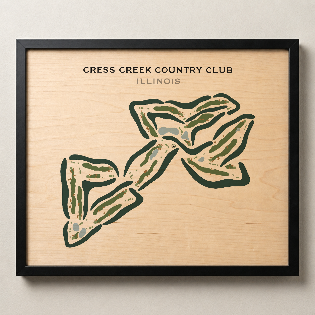 Cress Creek Country Club, Illinois - Printed Golf Courses