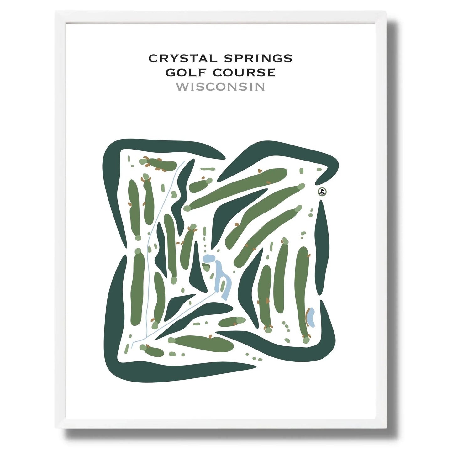 Crystal Springs Golf Course, Wisconsin - Printed Golf Courses