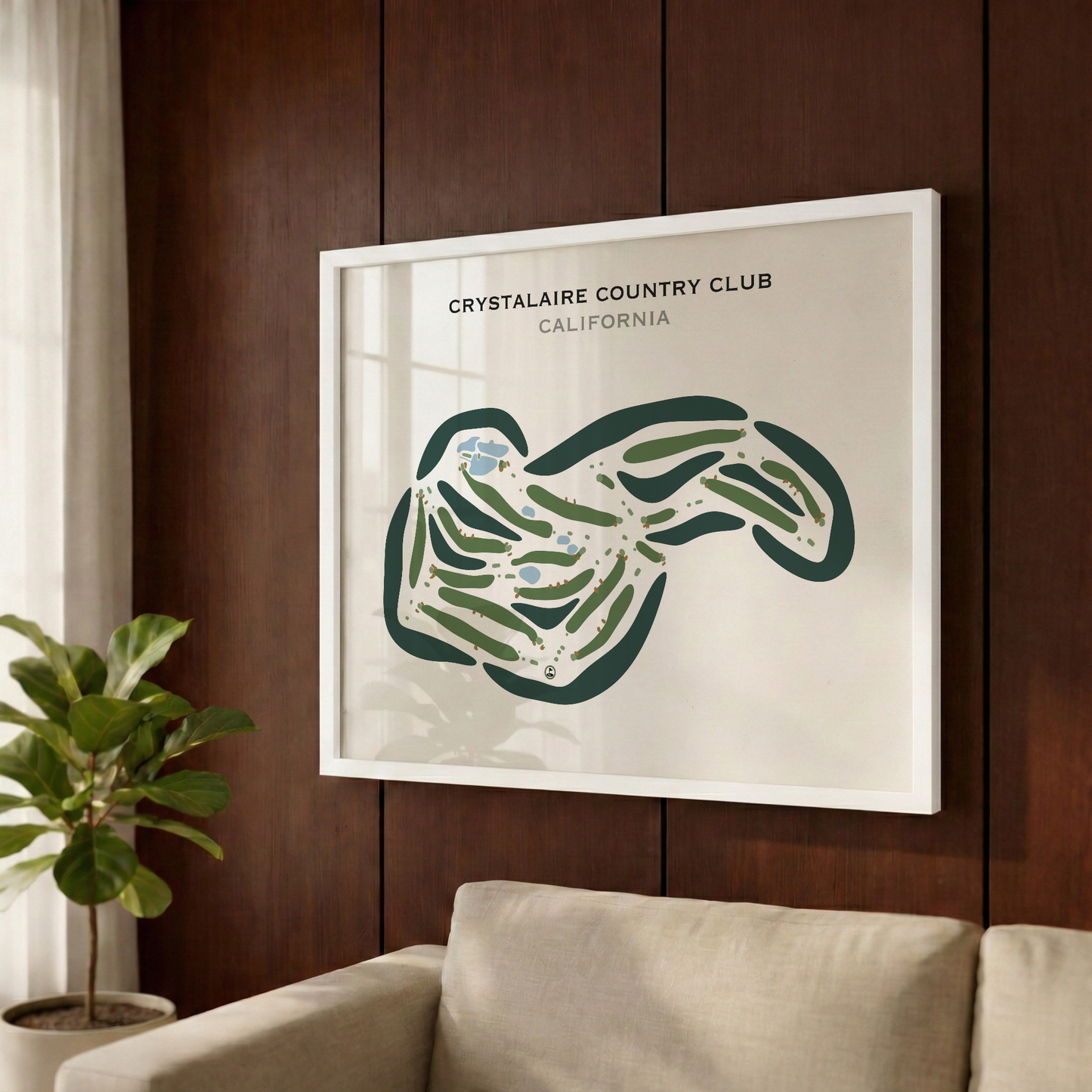 Crystalaire Country Club, California - Printed Golf Courses