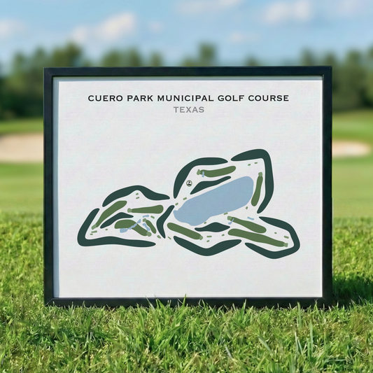 Cuero Park Municipal Golf Course, Texas - Printed Golf Courses