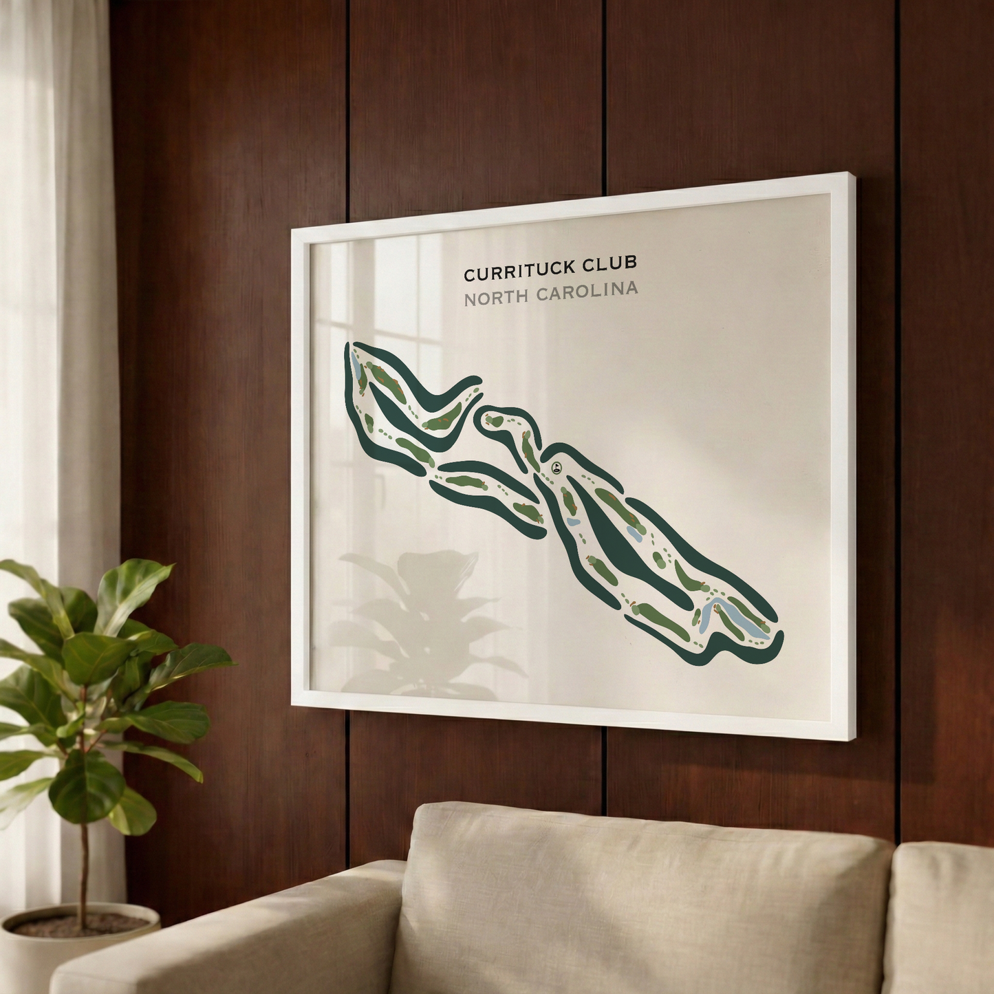 Currituck Club, North Carolina - Printed Golf Courses
