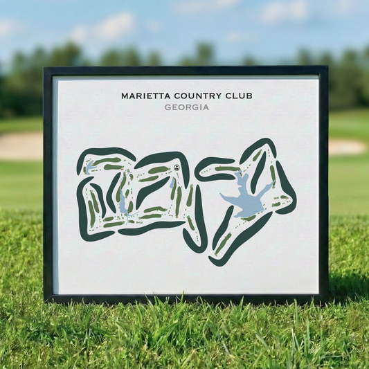 Marietta Country Club, Georgia - Printed Golf Courses