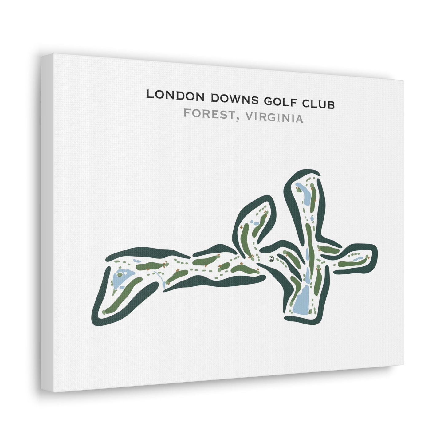 London Downs Golf Club, Forest, Virginia - Printed Golf Courses