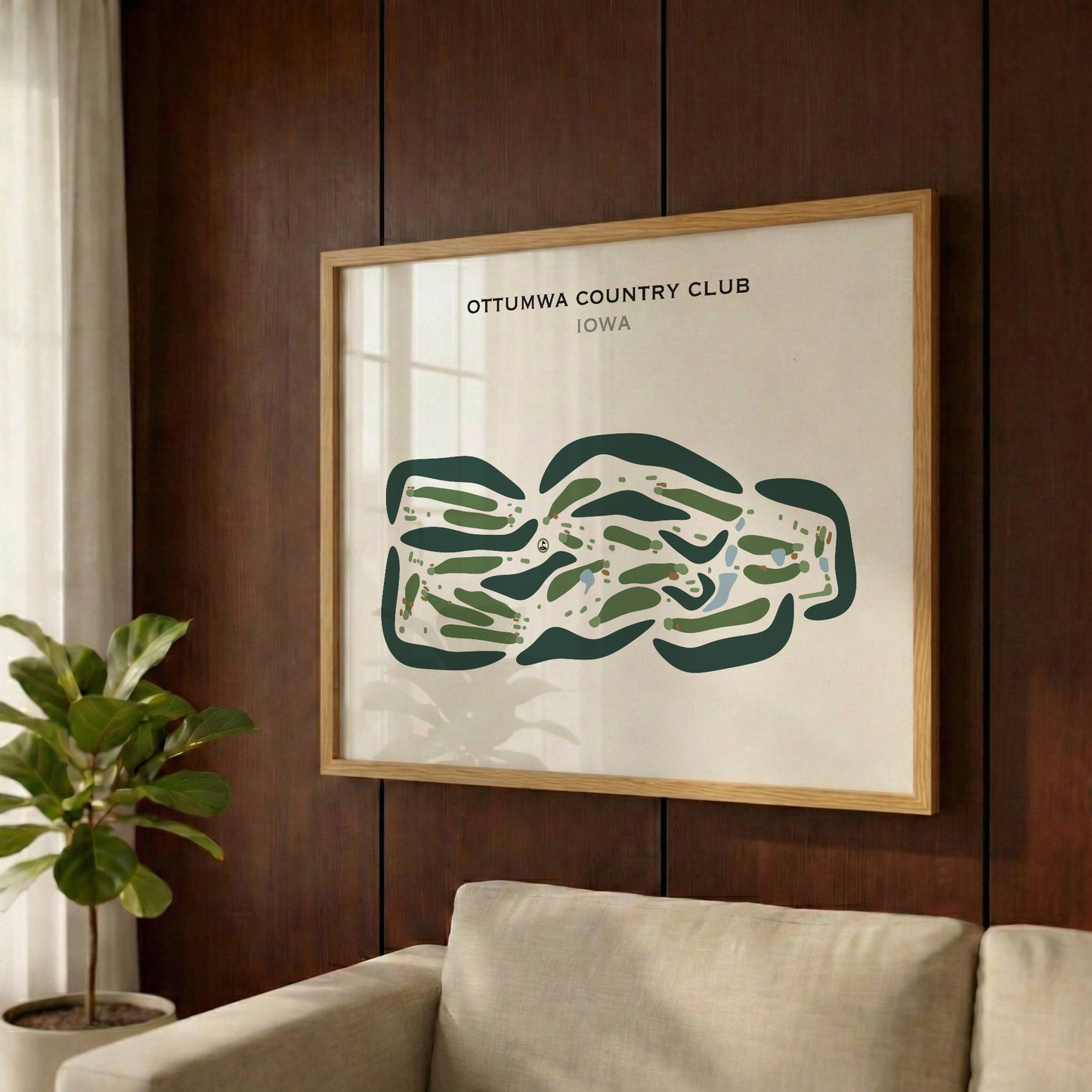 Ottumwa Country Club, Iowa - Printed Golf Courses
