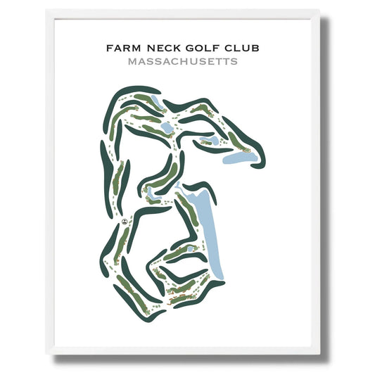 Farm Neck Golf Club, Massachusetts - Printed Golf Courses
