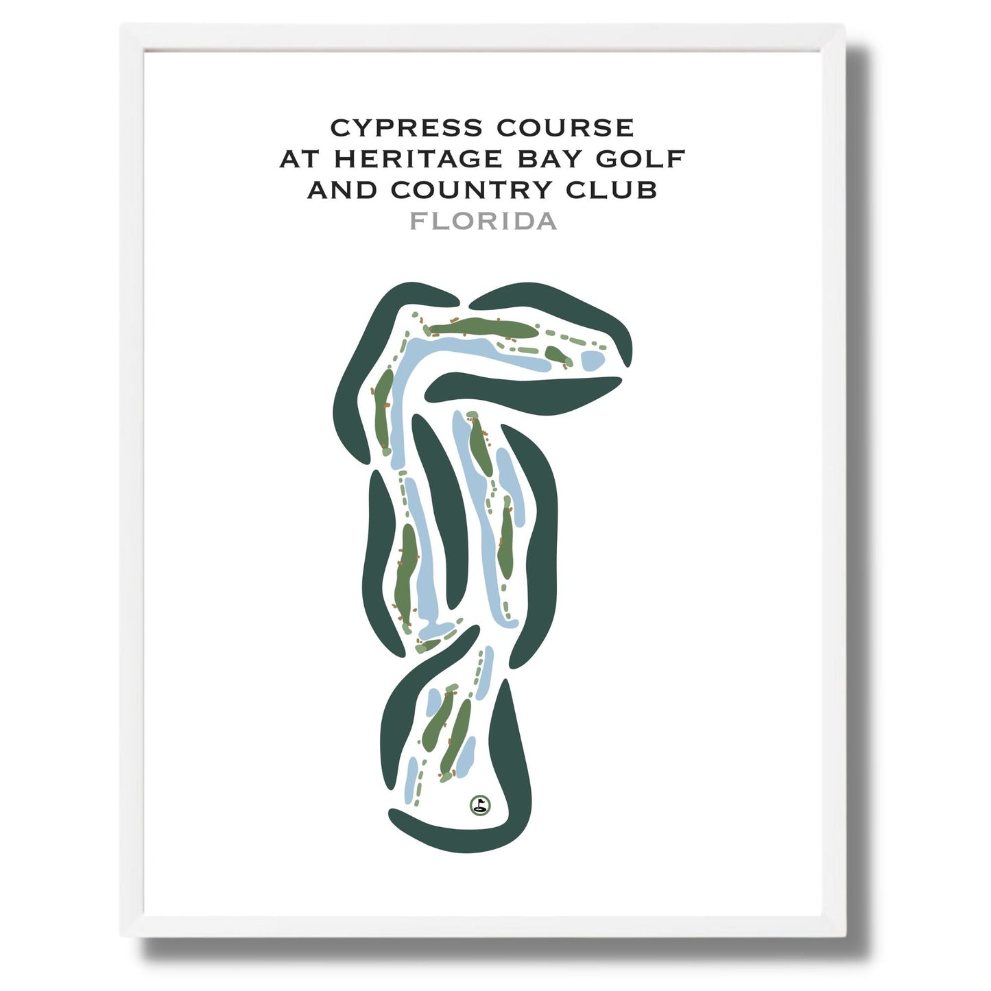 Cypress Course at Heritage Bay Golf and Country Club, Florida - Printed Golf Courses