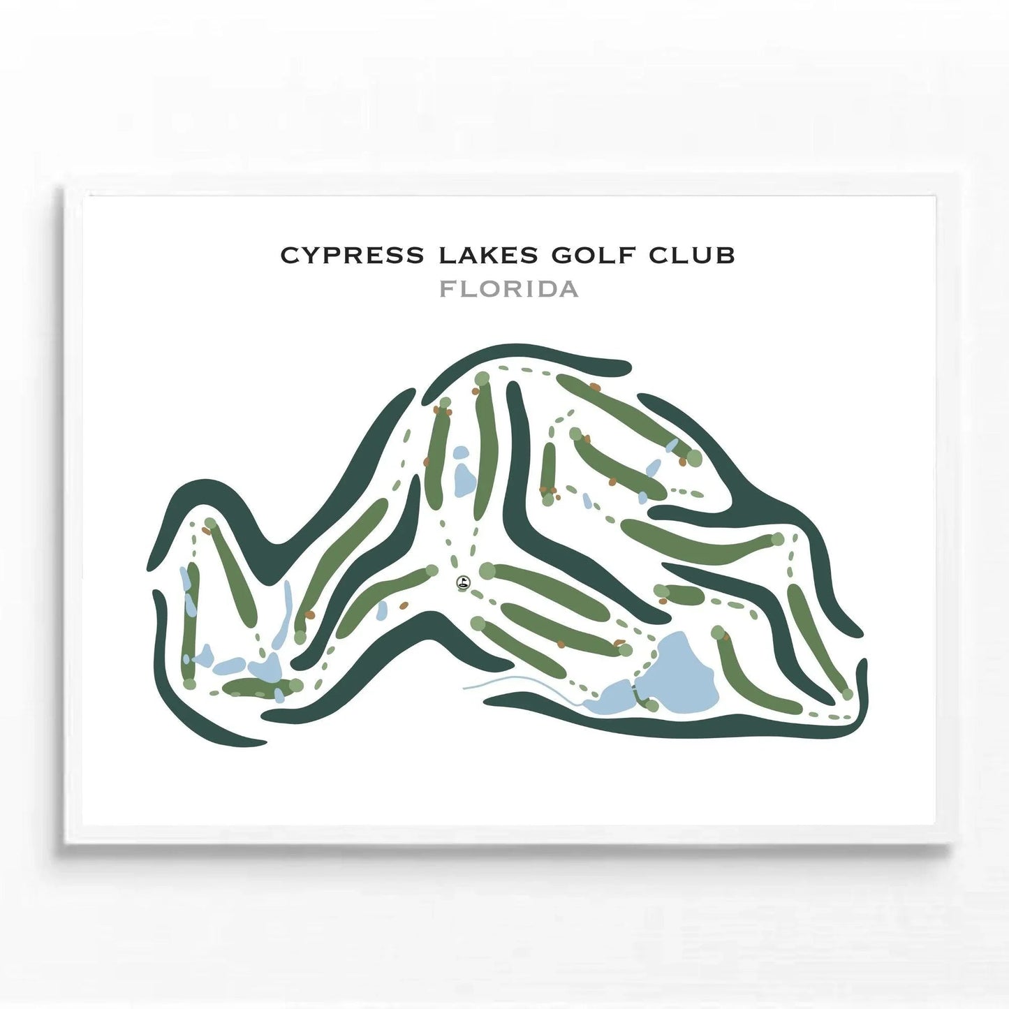 Cypress Lakes Golf Club, Florida - Printed Golf Courses