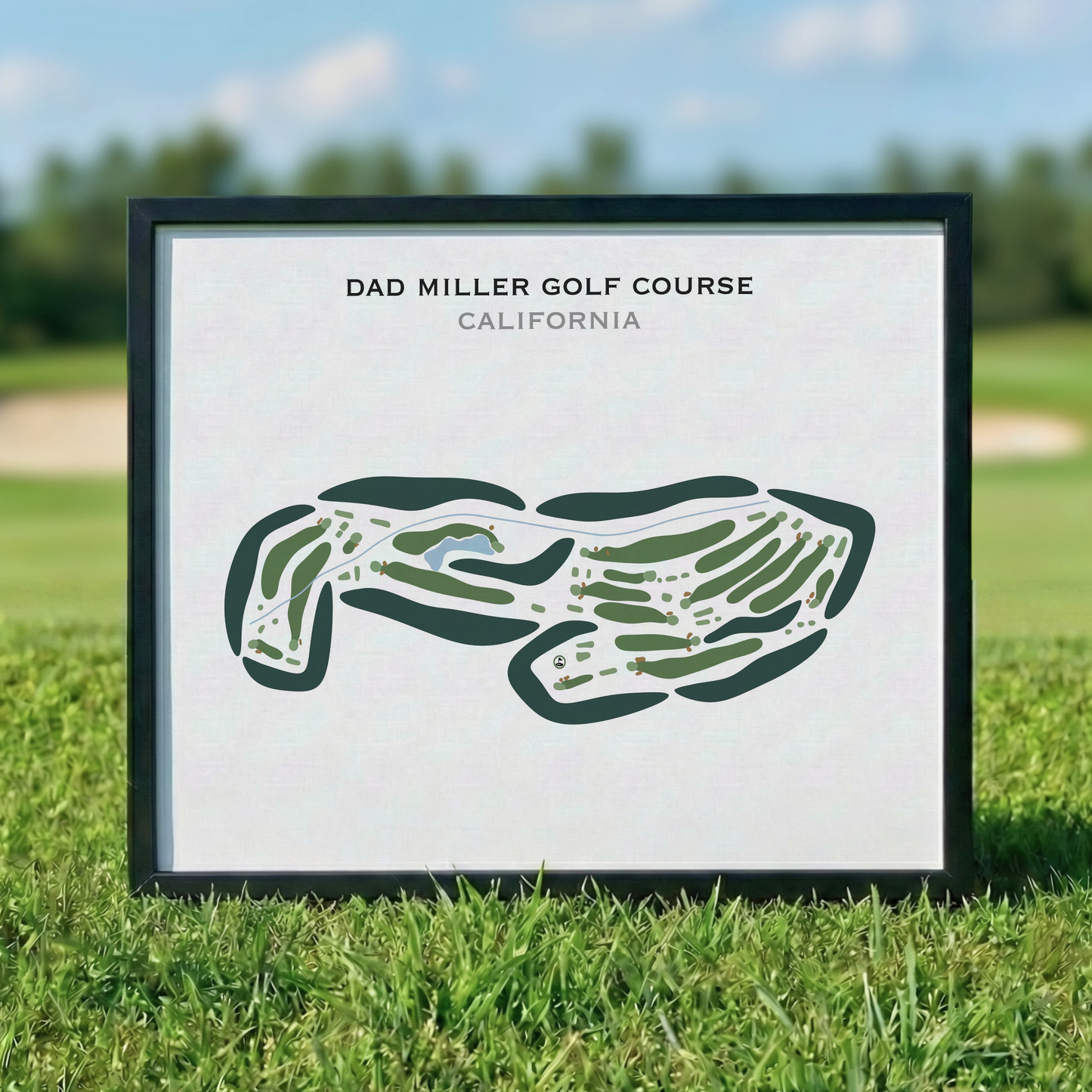 Dad Miller Golf Course, California - Printed Golf Course