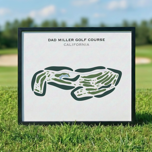Dad Miller Golf Course, California - Printed Golf Course