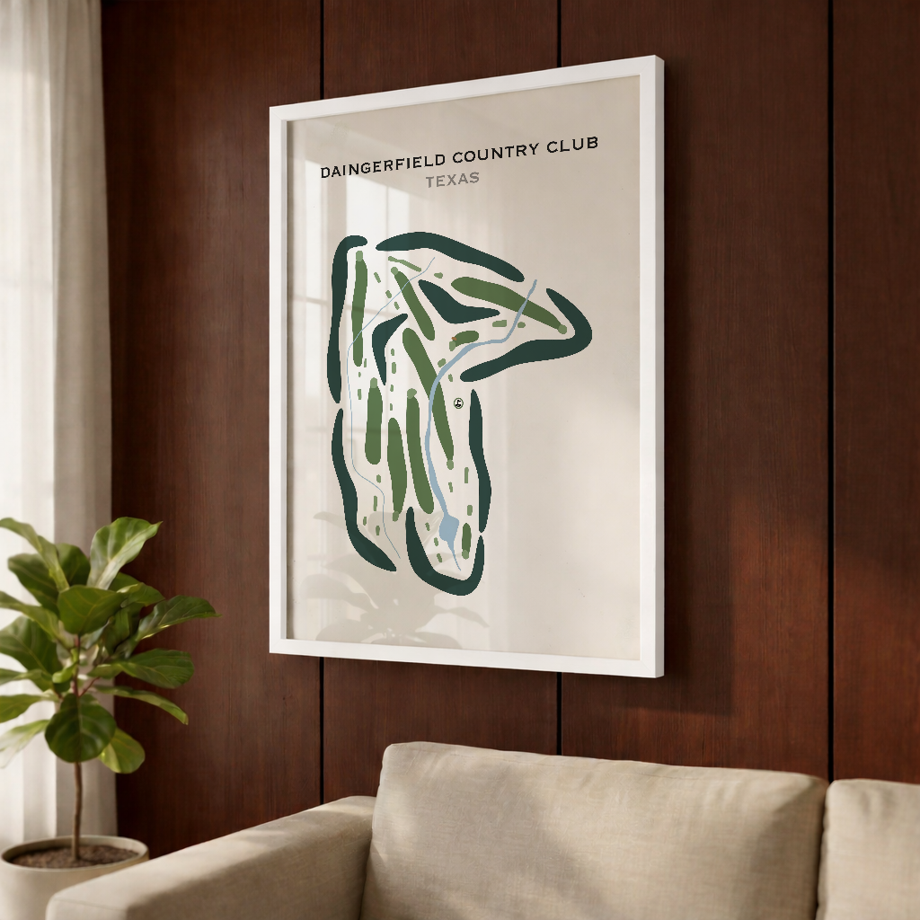 Daingerfield Country Club, Texas - Printed Golf Courses