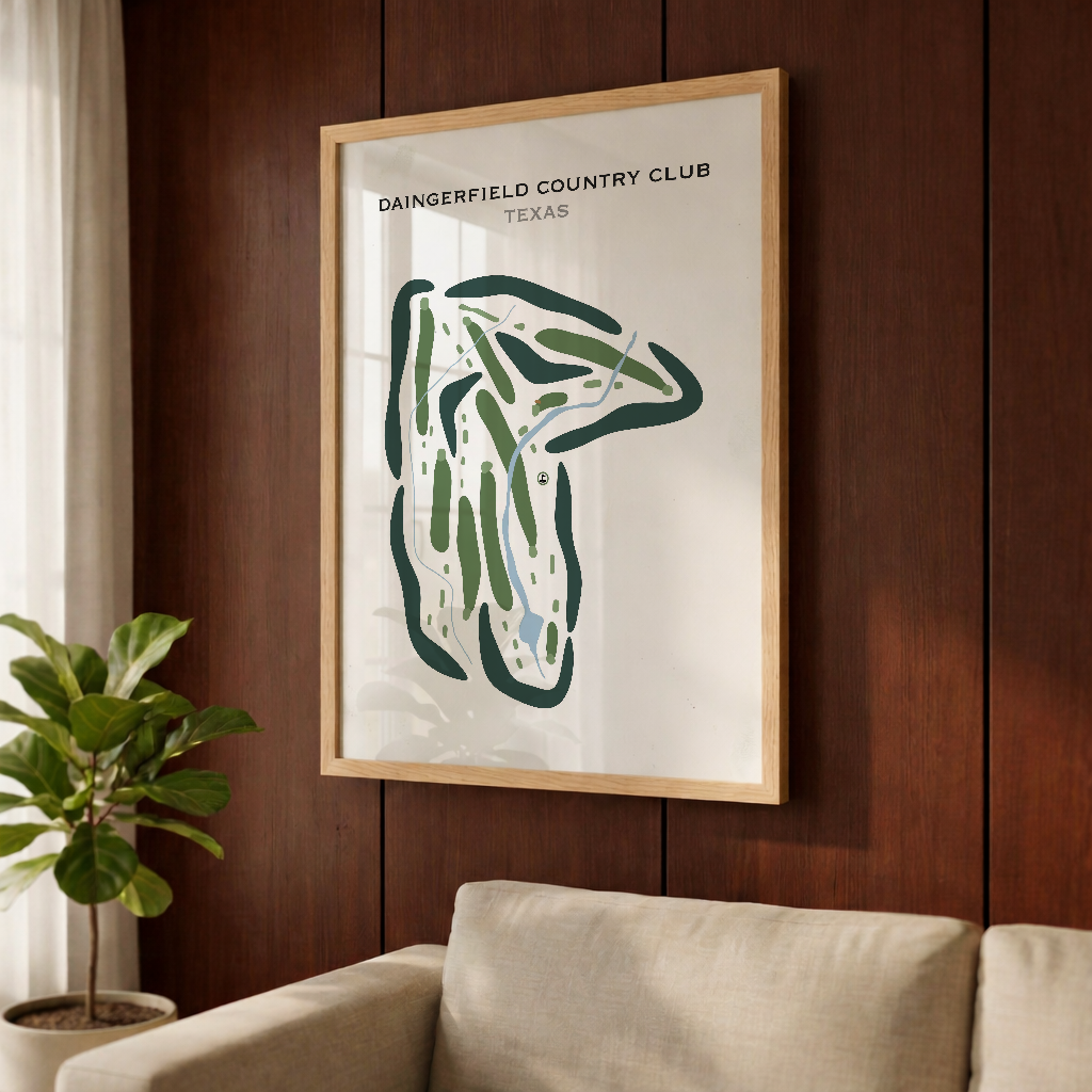 Daingerfield Country Club, Texas - Printed Golf Courses